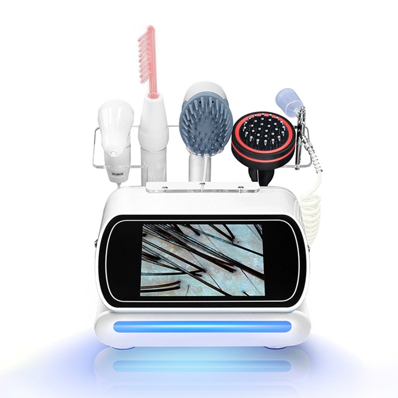 5-in-1 Upgraded High Frequency Wand - Professional Facial Electrotherapy Skin Care Machine for Acne Treatment & Scalp Therapy